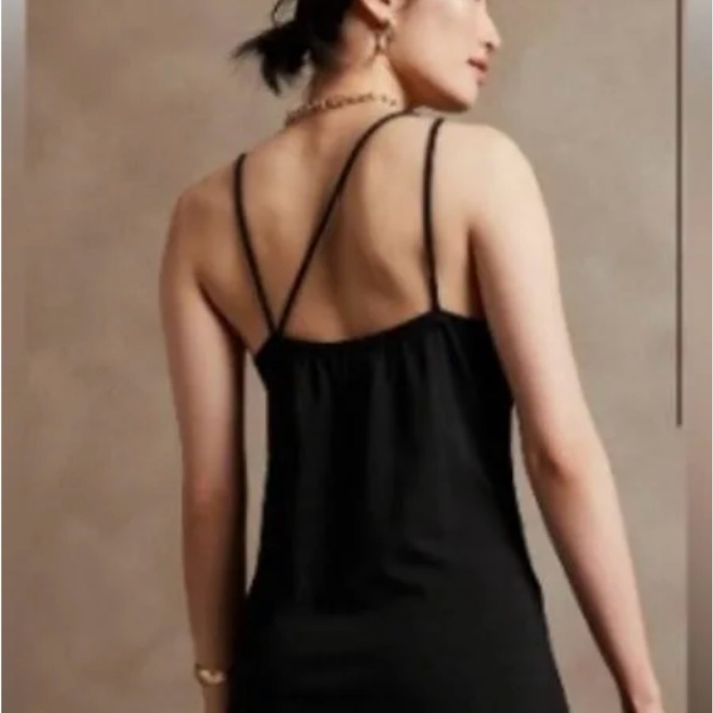 Banana Republic Black asymmetrical Strappy Dress